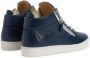 Giuseppe Zanotti Frankie slippers met logoplakkaat Blauw - Thumbnail 3