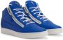 Giuseppe Zanotti Frankie slippers met logoplakkaat Blauw - Thumbnail 2