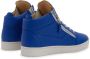 Giuseppe Zanotti Frankie slippers met logoplakkaat Blauw - Thumbnail 3