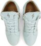 Giuseppe Zanotti Frankie slippers met logoplakkaat Blauw - Thumbnail 4