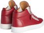 Giuseppe Zanotti Frankie slippers met logoplakkaat Rood - Thumbnail 3