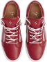 Giuseppe Zanotti Frankie slippers met logoplakkaat Rood - Thumbnail 4