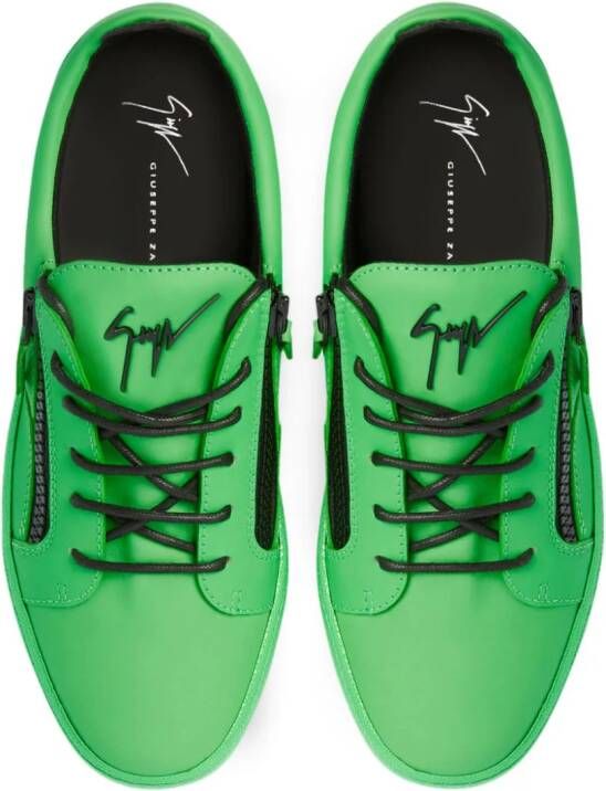 Giuseppe Zanotti Frankie low-top sneakers Groen