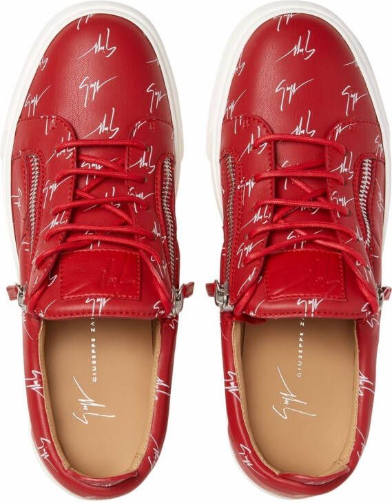 Giuseppe Zanotti Frankie low-top sneakers Rood