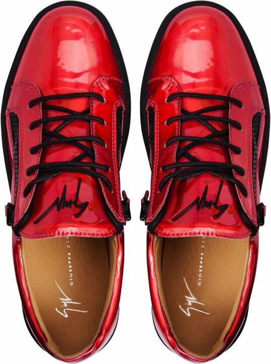 Giuseppe Zanotti Frankie low-top sneakers Rood
