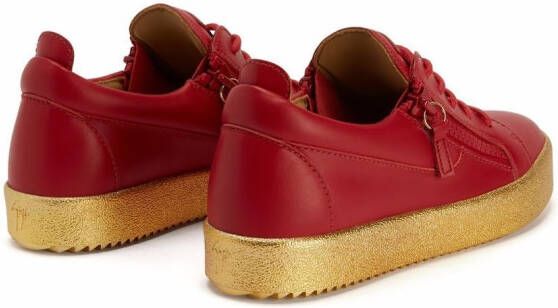 Giuseppe Zanotti Frankie low-top sneakers Rood