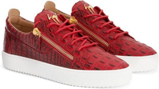 Giuseppe Zanotti Frankie low-top sneakers Rood