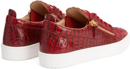 Giuseppe Zanotti Frankie low-top sneakers Rood