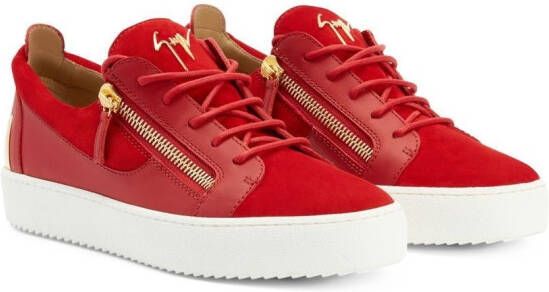 Giuseppe Zanotti Frankie low-top sneakers Rood