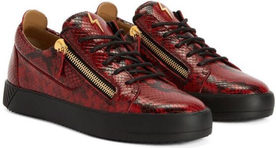 Giuseppe Zanotti Frankie low-top sneakers Rood