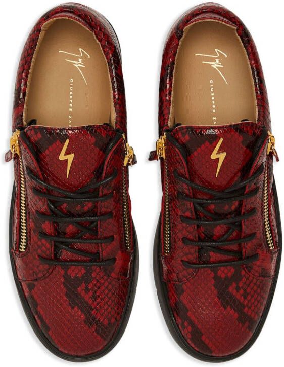 Giuseppe Zanotti Frankie low-top sneakers Rood