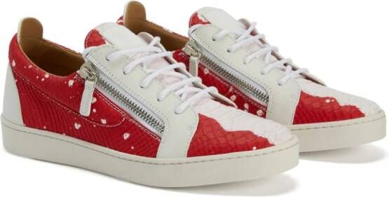 Giuseppe Zanotti Frankie low-top sneakers Rood