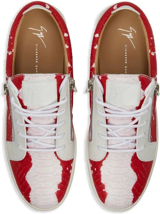 Giuseppe Zanotti Frankie low-top sneakers Rood