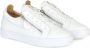 Giuseppe Zanotti Frankie low top sneakers heren leer leer rubber 39 Wit - Thumbnail 2