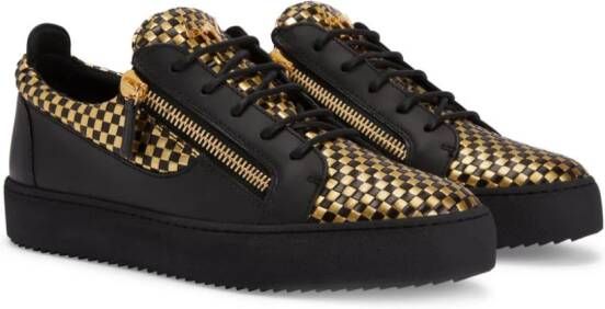 Giuseppe Zanotti Frankie metallic sneakers Goud