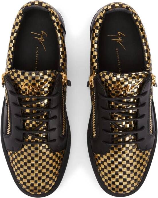 Giuseppe Zanotti Frankie metallic sneakers Goud