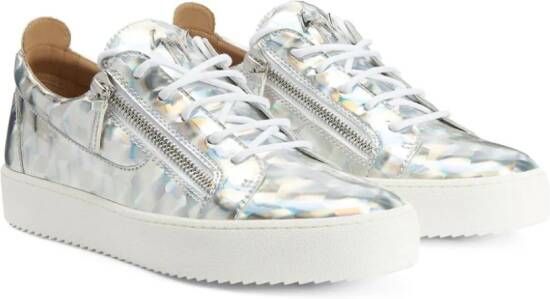 Giuseppe Zanotti Frankie metallic sneakers Zilver