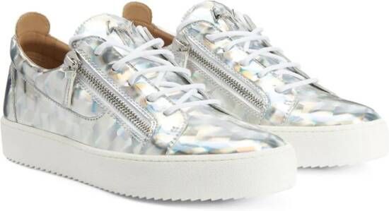 Giuseppe Zanotti Frankie metallic sneakers Zilver