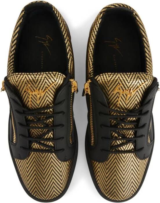 Giuseppe Zanotti Frankie metallic sneakers Zwart