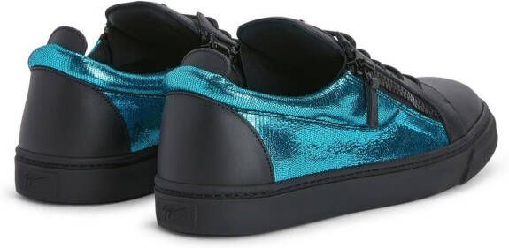 Giuseppe Zanotti Frankie sneakers met vlakken Blauw