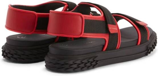 Giuseppe Zanotti Frankie sandalen met dubbel bandje Rood