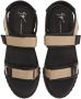 Giuseppe Zanotti Frankie sandalen met klittenband Zwart - Thumbnail 4