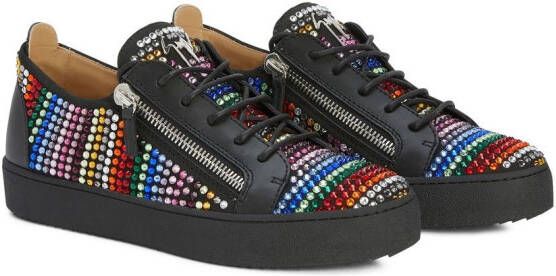 Giuseppe Zanotti Frankie sneakers met logo Zwart