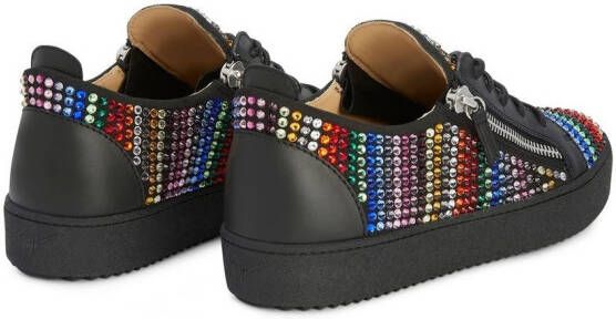 Giuseppe Zanotti Frankie sneakers met logo Zwart