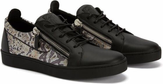 Giuseppe Zanotti Frankie sneakers met print Zwart