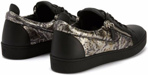 Giuseppe Zanotti Frankie sneakers met print Zwart