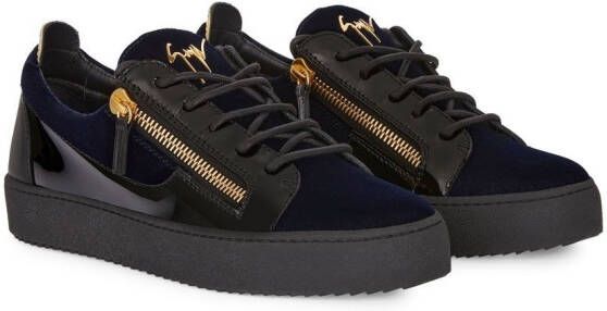 Giuseppe Zanotti Frankie sneakers met rits Blauw