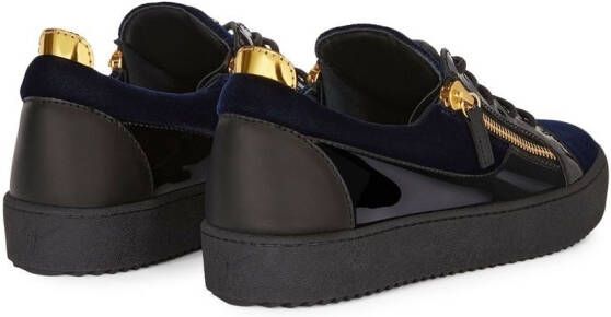 Giuseppe Zanotti Frankie sneakers met rits Blauw