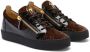 Giuseppe Zanotti Frankie sneakers met slangenleer-effect Bruin - Thumbnail 2