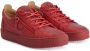 Giuseppe Zanotti Frankie sneakers met slangenleer-effect Rood - Thumbnail 2