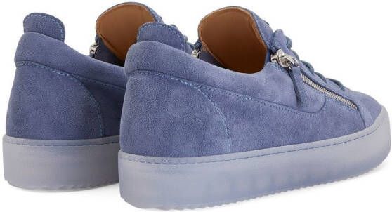 Giuseppe Zanotti Frankie sneakers met ritsdetail Blauw