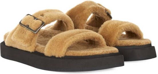 Giuseppe Zanotti Furry Him sandalen Bruin