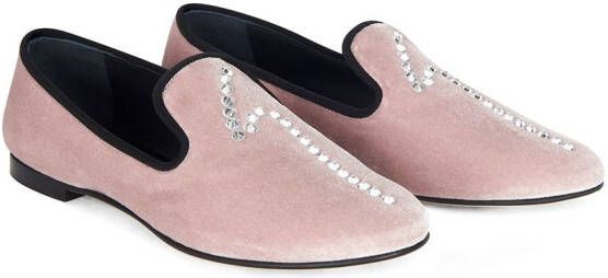 Giuseppe Zanotti G-dalila loafers Roze