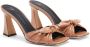 Giuseppe Zanotti Gabriela leren muiltjes Beige - Thumbnail 2