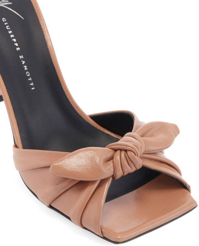 Giuseppe Zanotti Gabriela leren muiltjes Beige