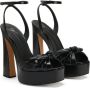 Giuseppe Zanotti Gabriiela leren sandalen met plateauzool Zwart - Thumbnail 2