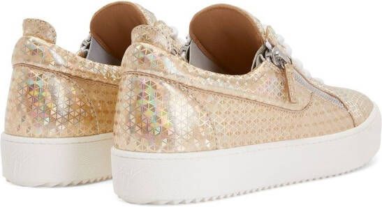 Giuseppe Zanotti Gail Kaleido metallic sneakers Goud