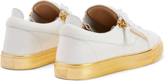 Giuseppe Zanotti Gail leren sneakers Wit