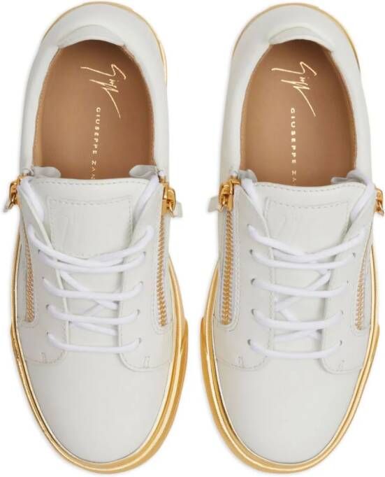 Giuseppe Zanotti Gail leren sneakers Wit