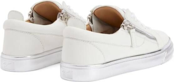 Giuseppe Zanotti Gail leren sneakers Wit