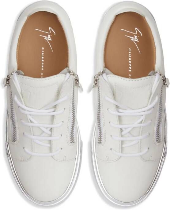 Giuseppe Zanotti Gail leren sneakers Wit