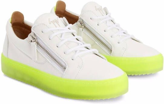 Giuseppe Zanotti Gail leren sneakers Wit