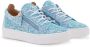 Giuseppe Zanotti Gail low-top sneakers met glitters Blauw - Thumbnail 2