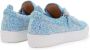 Giuseppe Zanotti Gail low-top sneakers met glitters Blauw - Thumbnail 3