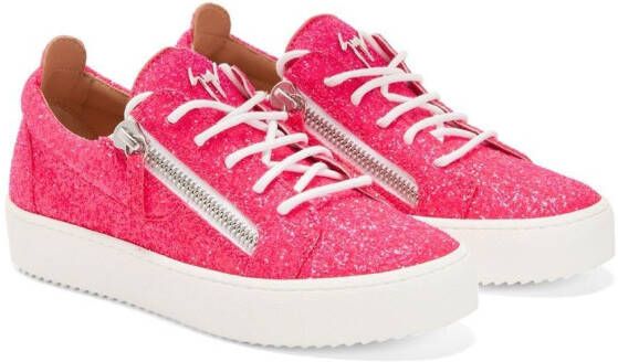 Giuseppe Zanotti Gail low-top sneakers Roze