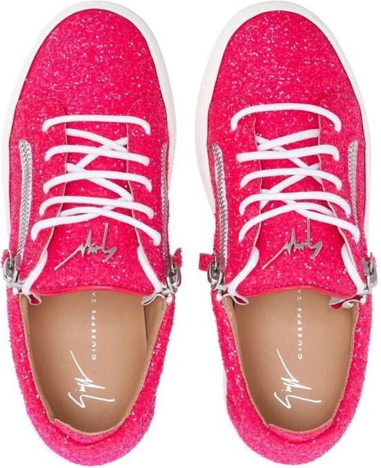 Giuseppe Zanotti Gail low-top sneakers Roze